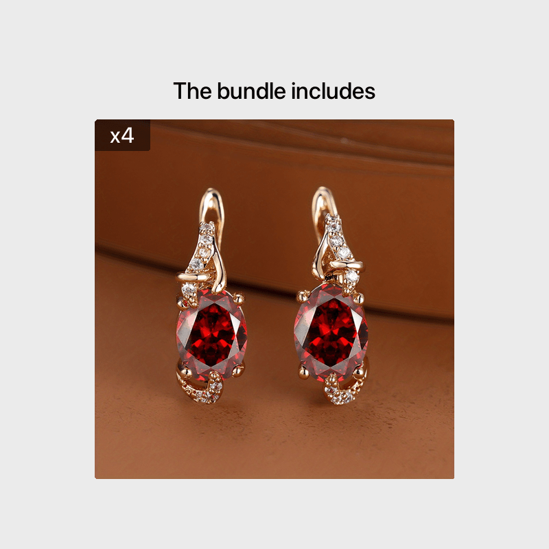 Boucles d'oreilles puces plaquées or 18 carats, pierre bleue et plus de 26 COULEURS au CHOIX