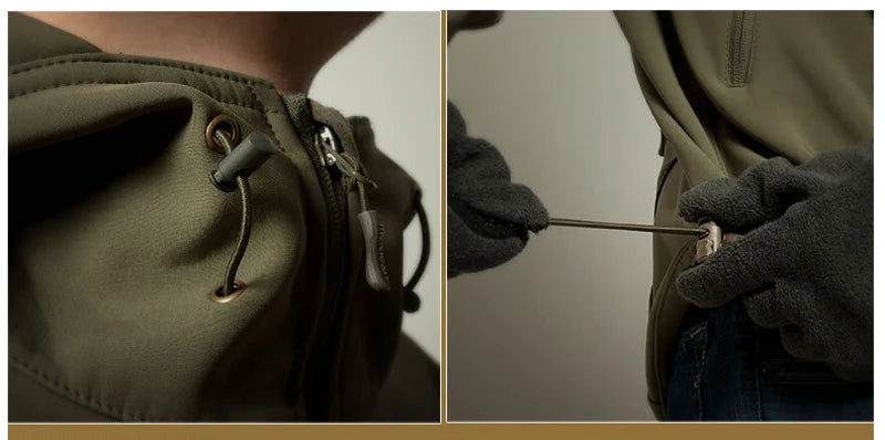 Vestes militaires en peau de requin à coque souple pour hommes, vestes tactiques coupe-vent et imperméables, vestes de combat de l'armée pour hommes, manteaux bombers à capuche pour hommes