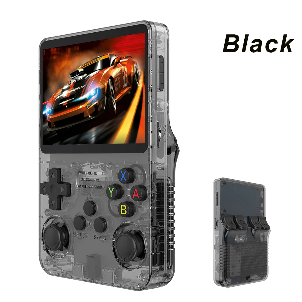 Console de +10000 jeux vidéo portable rétro véritable R36S 128 Go, système Linux, écran IPS 3,5 pouces, lecteur vidéo de poche portable R36s Pro, jeux 64 Go