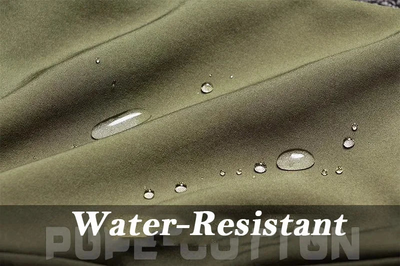 Ensemble tactique imperméable en peau de requin pour homme : veste de combat épaisse en polaire + pantalon cargo chaud coupe-vent (2 pièces).