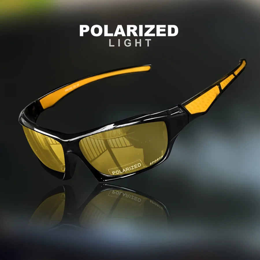 Lunettes de soleil sport et mode polarisées, protection UV, monture ronde en métal, monture UV400.