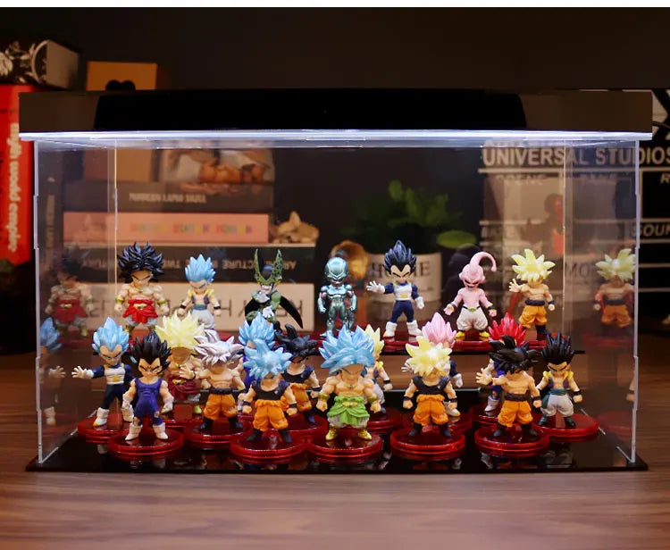 Figurine Dragon Ball Z Super Saiyan Son Goku, Son Gohan, Vegeta, Broly, Piccolo et Majin Buu - Coffret de figurines articulées - Cadeau - Jouet