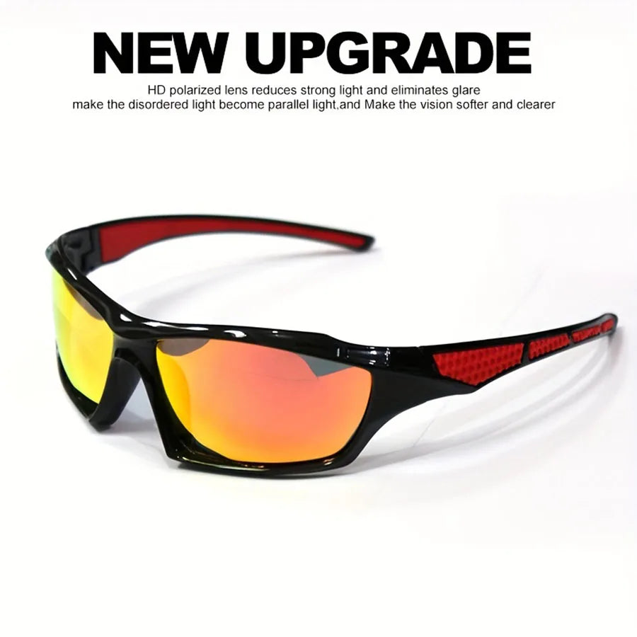 Lunettes de soleil sport et mode polarisées, protection UV, monture ronde en métal, monture UV400.