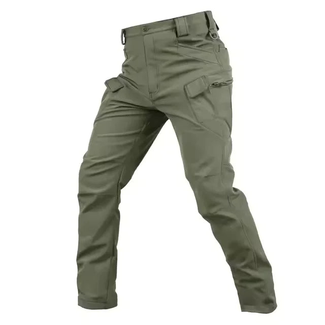 Ensemble tactique imperméable en peau de requin pour homme : veste de combat épaisse en polaire + pantalon cargo chaud coupe-vent (2 pièces).