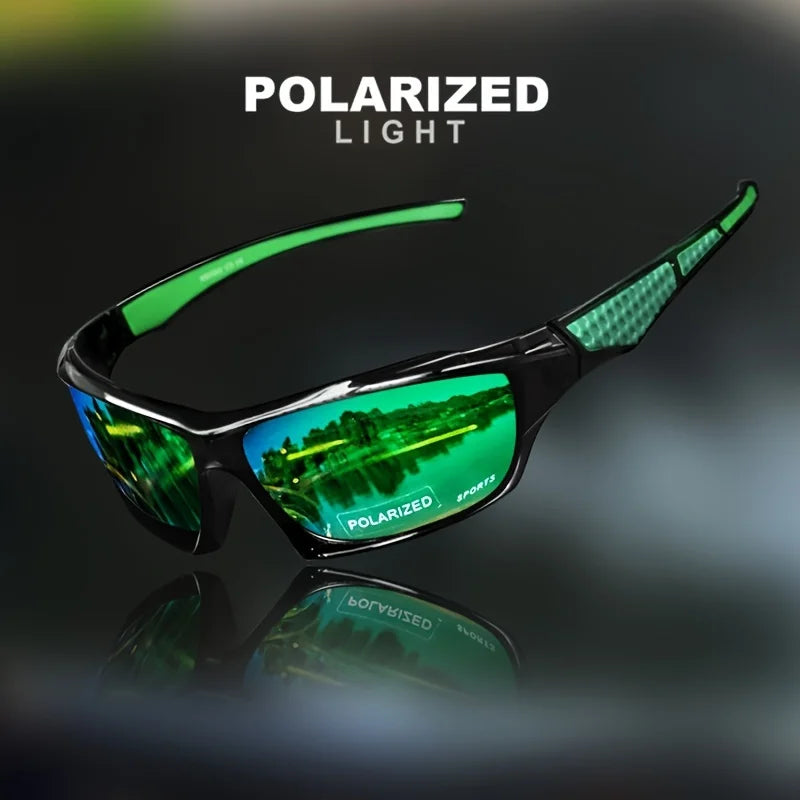 Lunettes de soleil sport et mode polarisées, protection UV, monture ronde en métal, monture UV400.