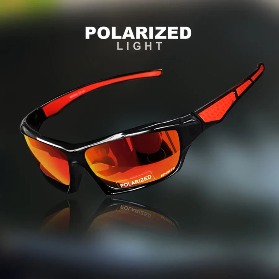 Lunettes de soleil sport et mode polarisées, protection UV, monture ronde en métal, monture UV400.