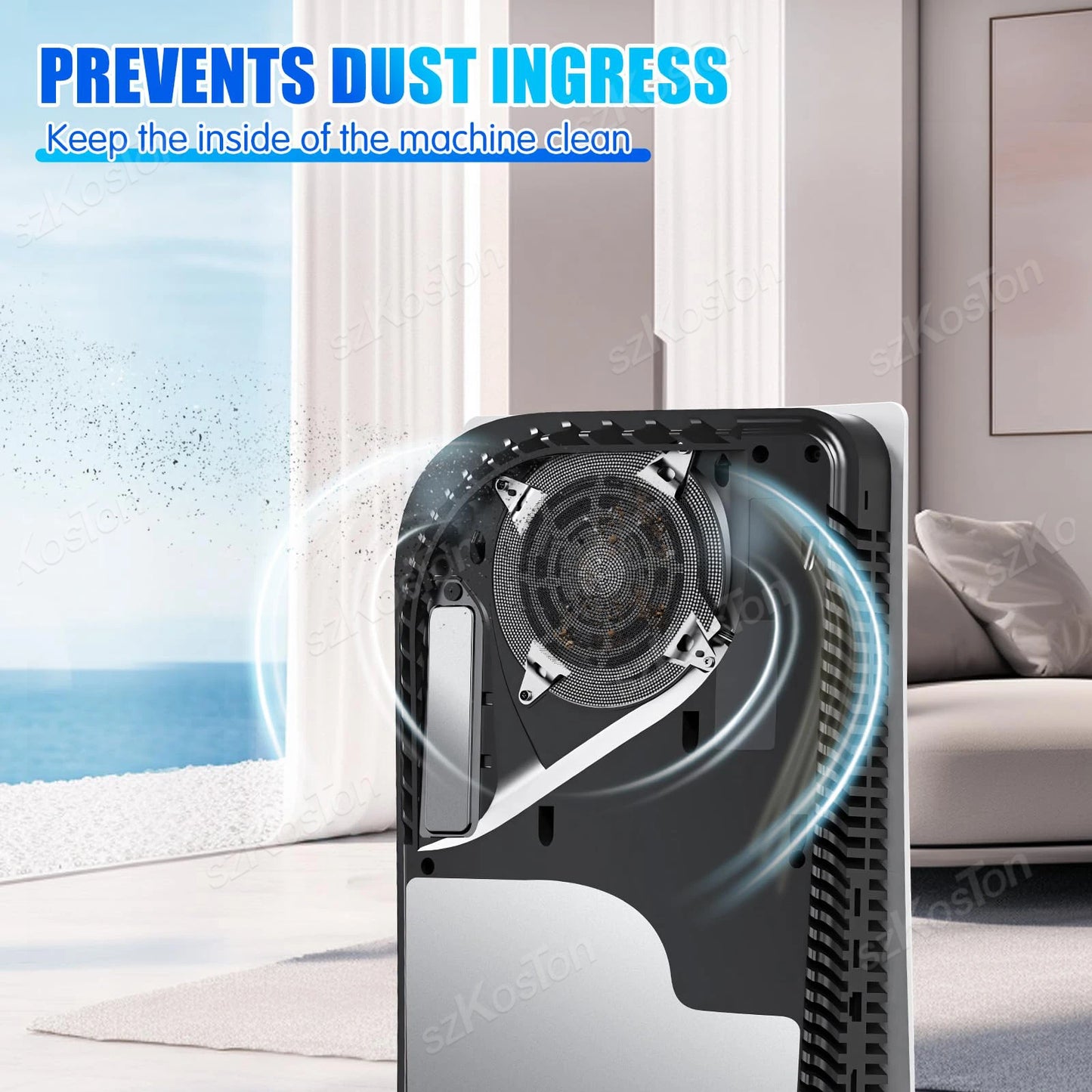 Filtre anti-poussière pour ventilateurs de refroidissement PS5 Slim et PS5 Pro - Accessoires pour consoles de jeux - Kit anti-poussière en silicone