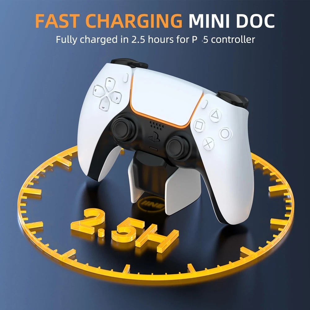 Station de charge rapide USB pour manette PS5 DualSense Edge avec indicateur de charge